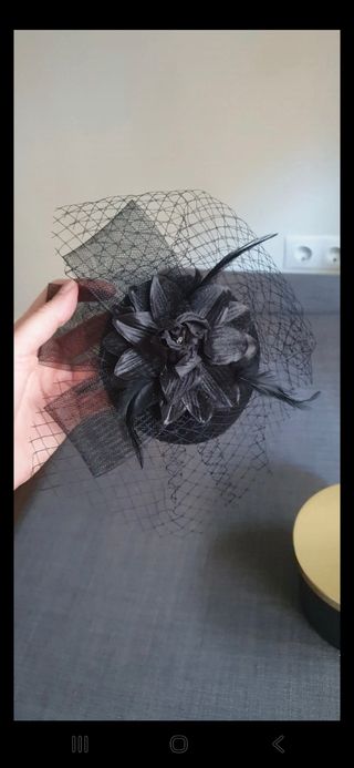 Tocado fiesta Sfera negro