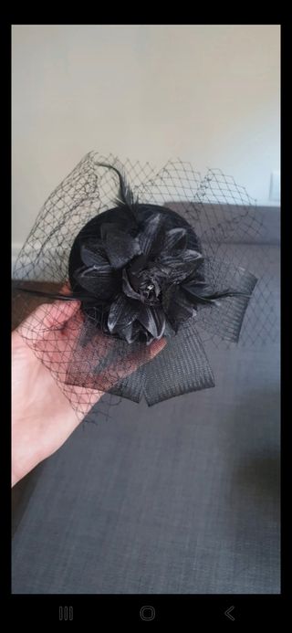 Tocado fiesta Sfera negro