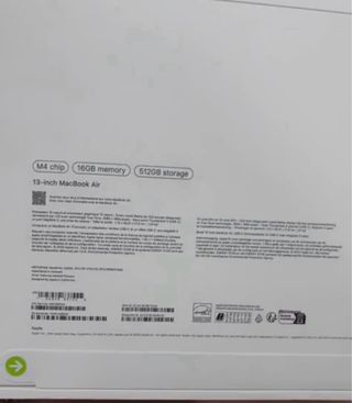 MacBook Air 13" M4 16/512GB