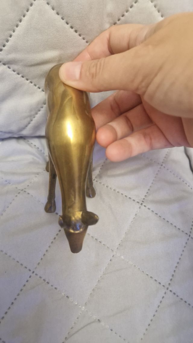 Figura ciervo bronce