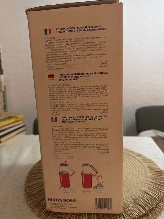 Palomitero Nuova Rossi Vintage