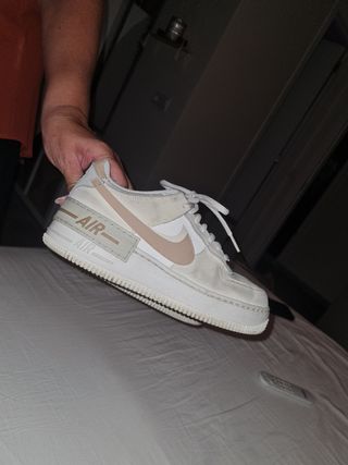 Nike Air Force 1 Shadow - Beige/Blanco
