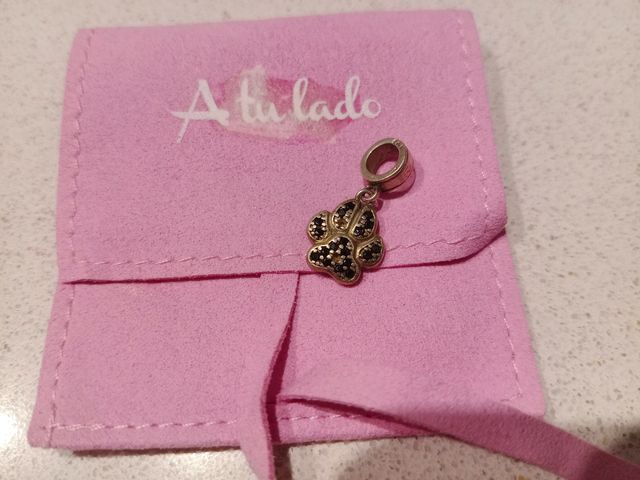 *️⃣CHARM PLATA-ABALORIO A Tu Lado
