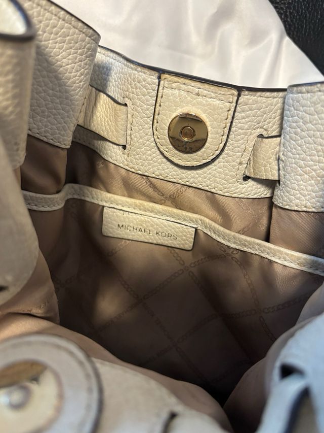 Bolso Michael Kors beige-dorado