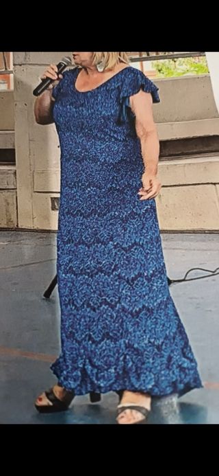 Vestido azul elegante