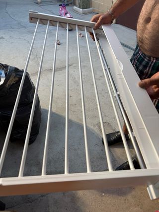 Tendedero plegable blanco