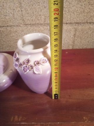 Juego tocador vintage cerámica | 4 piezas