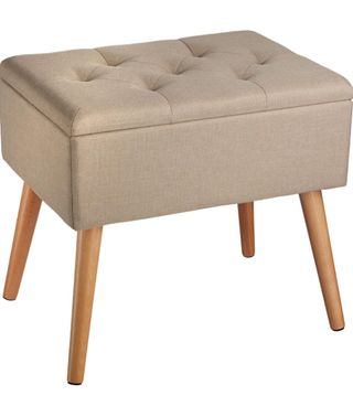 Butaca almacenaje beige - 46x31cm