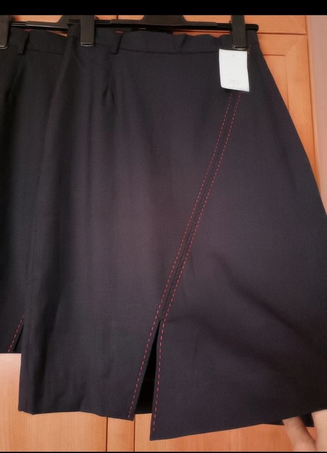 2 Faldas Adolfo Domínguez - azul