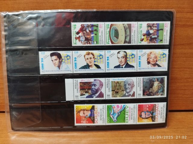 Sellos Guinea Ecuatorial FNMT ,variados.