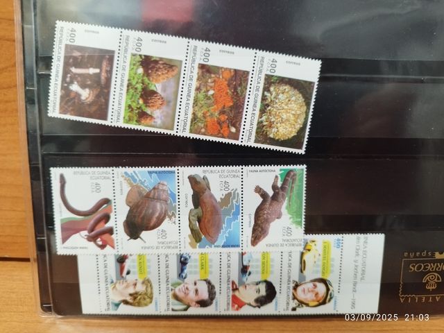 Sellos Guinea Ecuatorial FNMT ,variados.