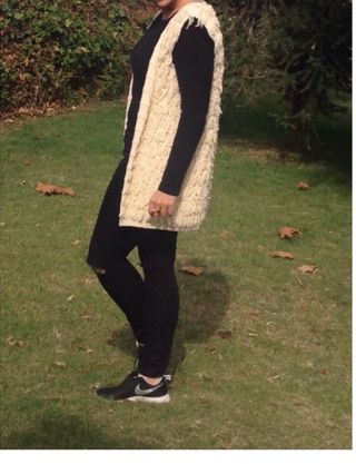 Chaleco beige Pull&Bear - M