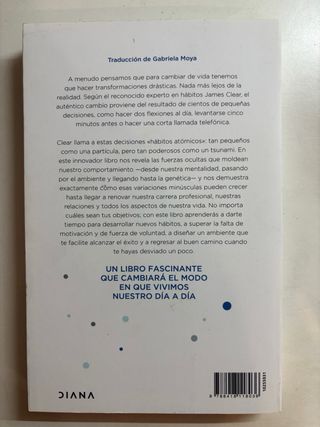 Hábitos atómicos: Cambios pequeños, resultados ...