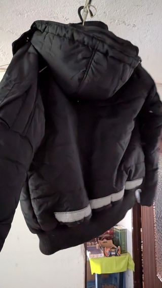 Giubbotto imbottito nero uomo/ragazzo