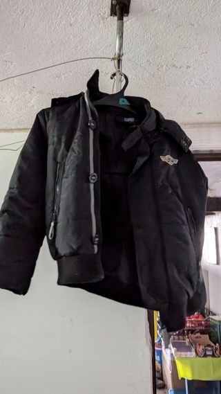 Giubbotto imbottito nero uomo/ragazzo