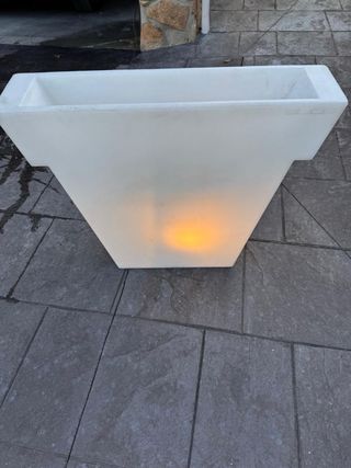 4 fioriere LED bianche - Outdoor