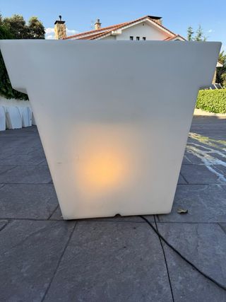 4 fioriere LED bianche - Outdoor
