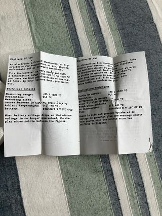 Termómetro digital -30°/+120°C