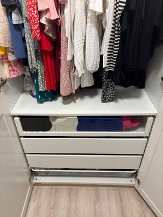 Armario ropero blanco 3 puertas