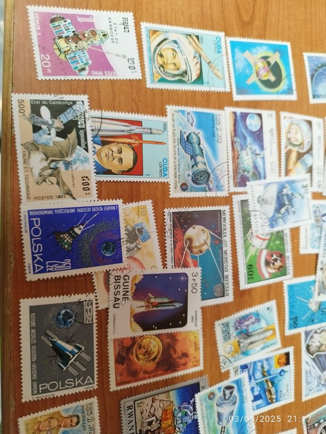 Sellos tematica Astronautas: Varias paises