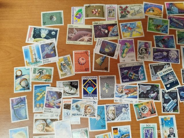 Sellos tematica Astronautas: Varias paises