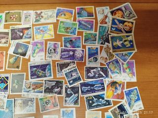 Sellos tematica Astronautas: Varias paises