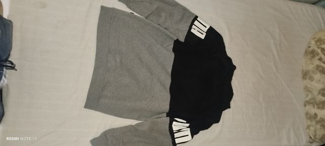 Sudadera Puma gris y negra