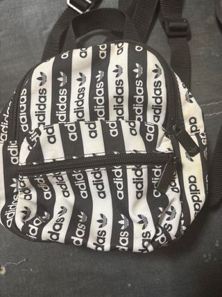 Mini Mochila Adidas Blanco-Negro