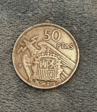 Moneda 50 Ptas España. Año 1957
