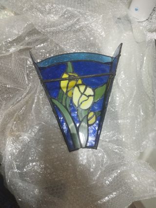 Vitral de tulipanes - Lámpara