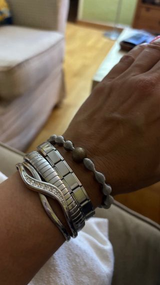 4 Pulseras Acero - Plata