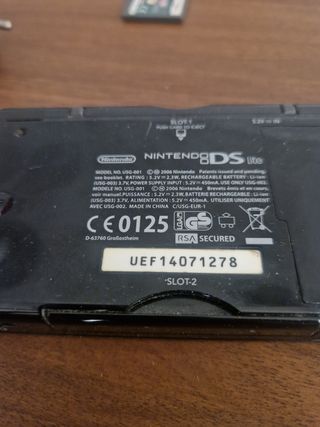 Nintendo DS Lite negra