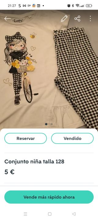 Lote ropa niña según fotos 