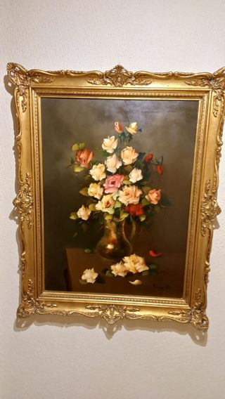 Cuadro Flores - Óleo sobre lienzo