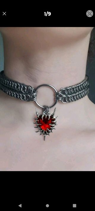 Gargantilla gótica | Collar rojo