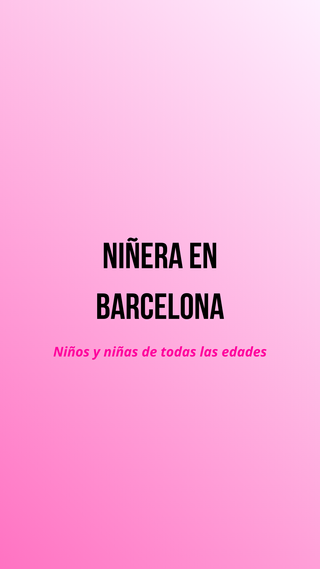 Niñera. Barcelona