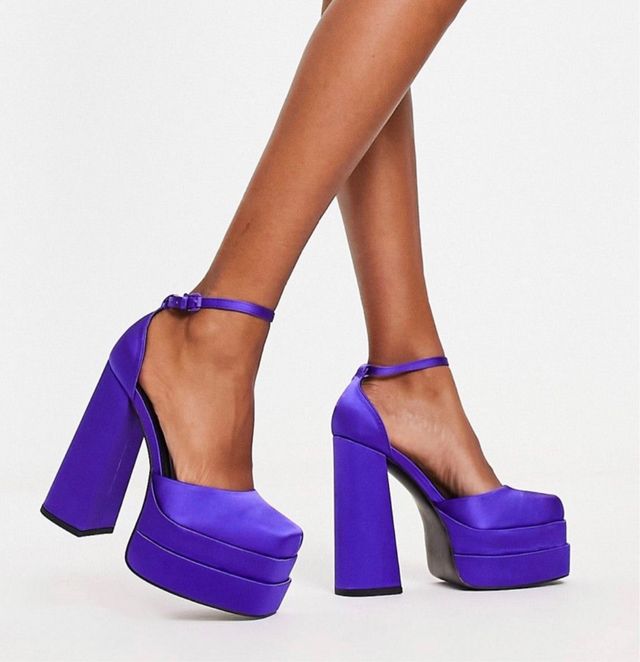 Sandali Aldo con plateau, viola