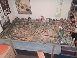 Maqueta tren N escala antigua