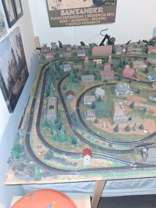 Maqueta tren N escala antigua