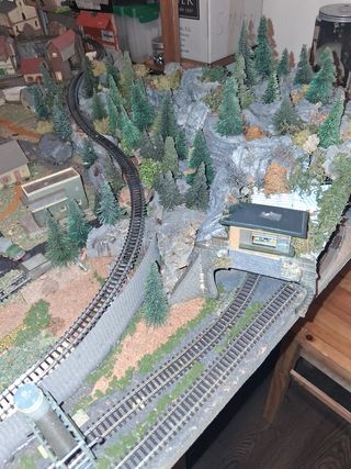 Maqueta tren N escala antigua