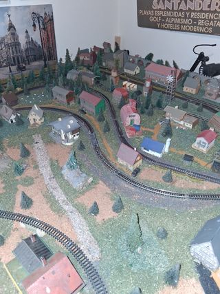 Maqueta tren N escala antigua