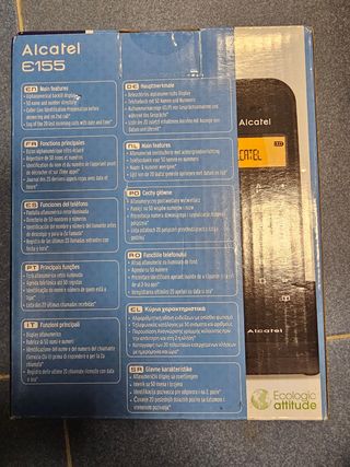 Teléfono Alcatel S250 y E155 - Negro