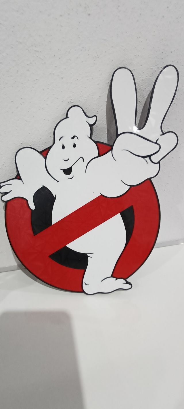 Placa imitación Cazafantasmas