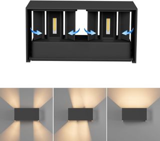 Aipsun Lámpara LED Exterior 24W Negra