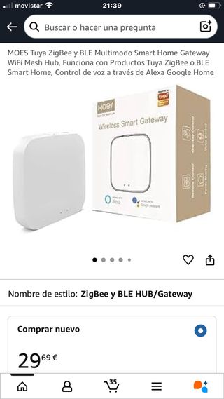 MOES Tuya ZigBee&BLE Smart Home Gateway