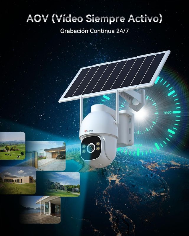 Cámara Seguridad 24/7 - SIM 4G - Batería 15600mAh