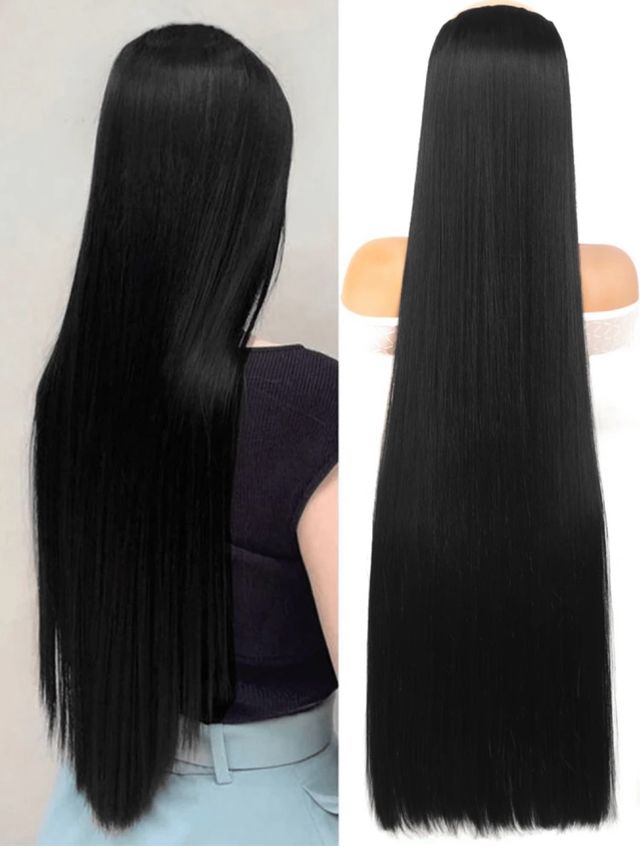 Extensiones de cabello - Largas y Lisas - Negras