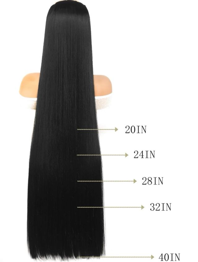Extensiones de cabello - Largas y Lisas - Negras