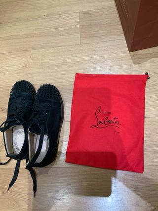 Louboutin Spike Sneakers - Black