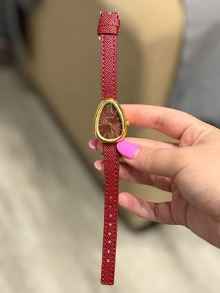 Reloj vintage correa de piel - Acero inoxidable